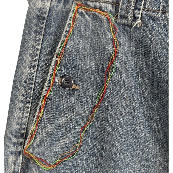 Marithe Francois Girbaud Y2K Denim Cargo Pants Vintage Streetwear 36M - Picture 8 of 10